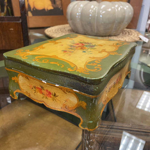 Moxie - Hand Painted Venetian Floral Box