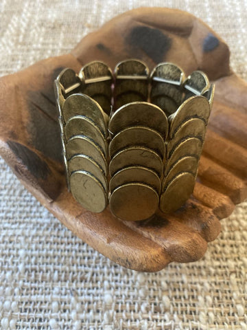 Vintage Brass Stretch Bracelet