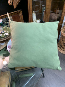 Green Cotton Pillow