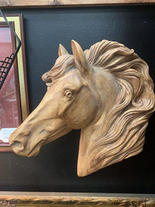 Vintage Horse Art Wall Sculpture