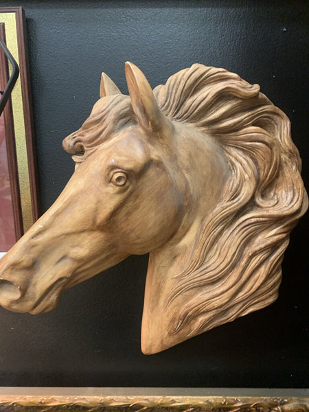 Vintage Horse Art Wall Sculpture