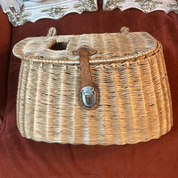 Vintage Fishing Creel Basket