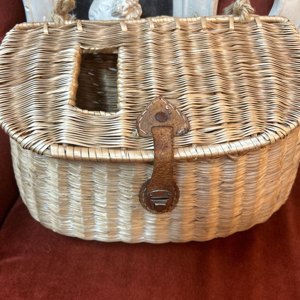 Vintage Fishing Creel Basket