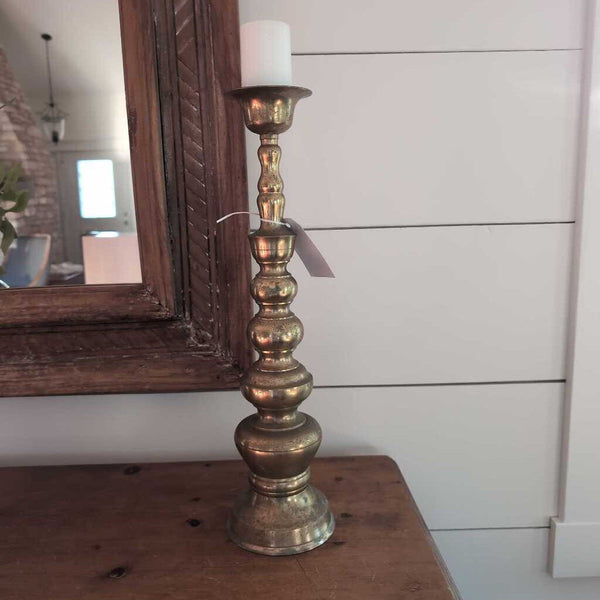 Tall, Vintage Brass Candlestick 18 inches tall