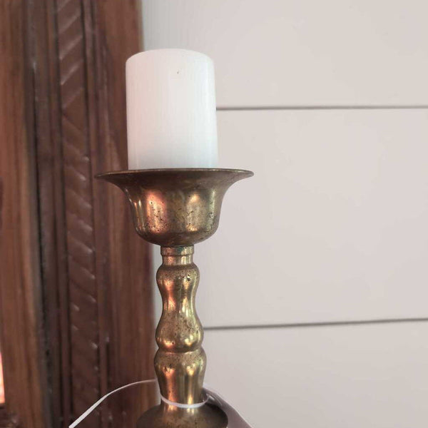 Tall, Vintage Brass Candlestick 18 inches tall