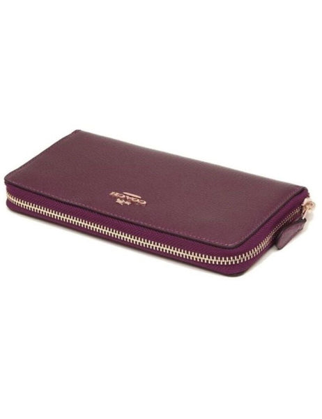 Coach Deep Berry Wallet 4" x 7"