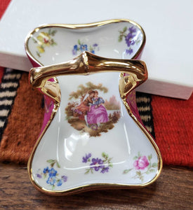 Small limoges dish 4 x 2 tall