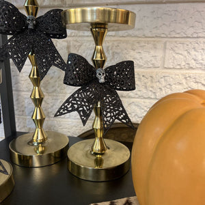 Medium Shiny Gold Candle Holder