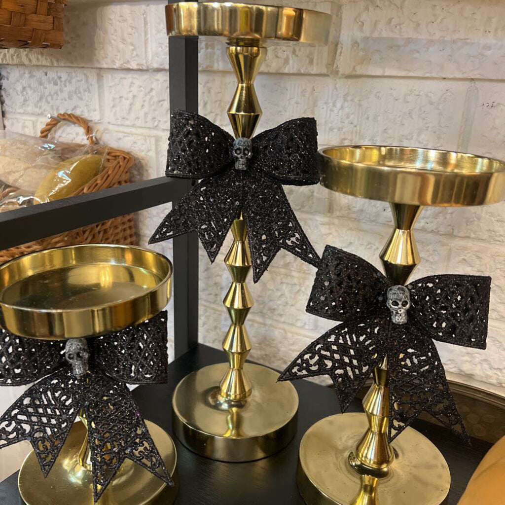 Large Shiny Gold Candle Holder