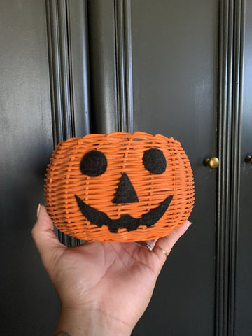 Wicker Jack O Lantern