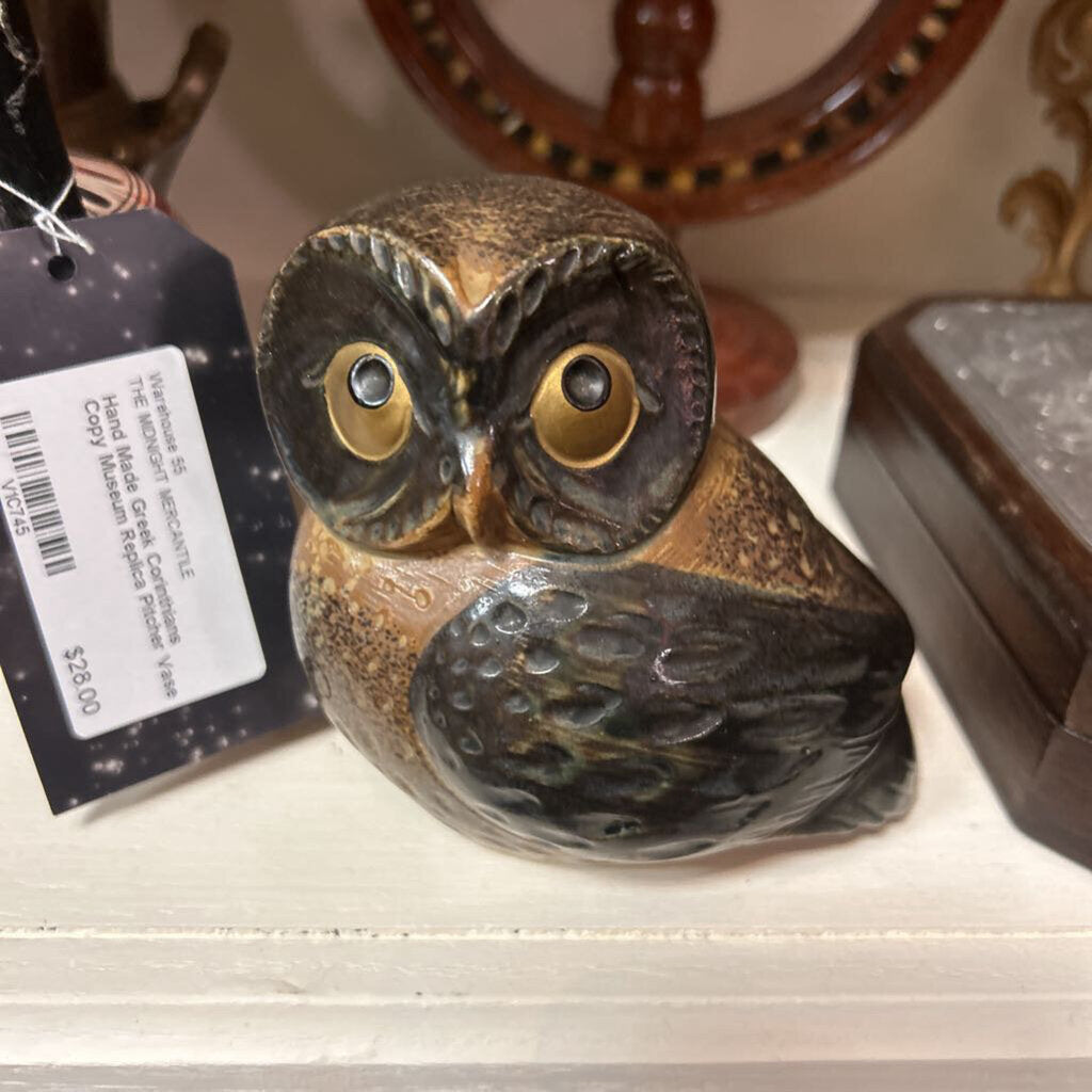 Vintage Big Eye Ceramic Owl