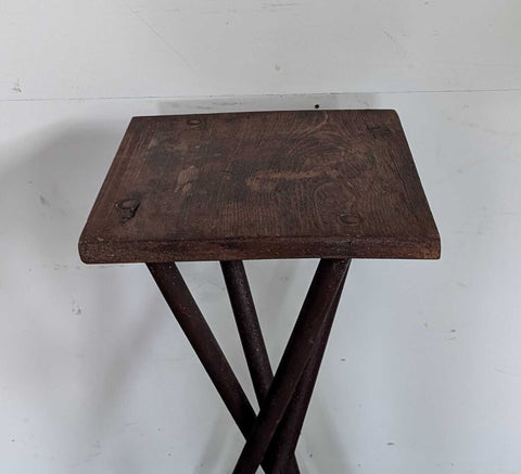 Vintage Twig Side Table 27"H STORE PICK UP ONLY