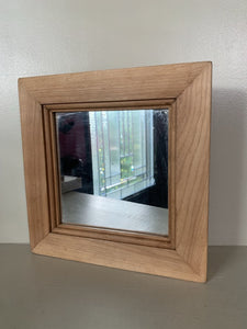 Square Pine Mirror 5in