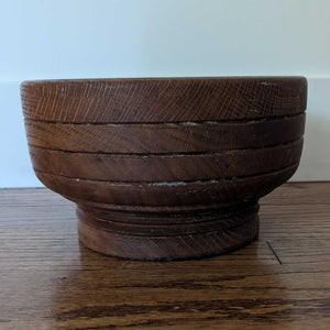 Vintage Teak Pedestal Bowl - 9.5"