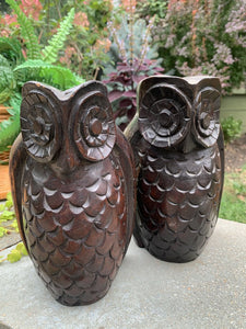 Handcrafted Wooden Owl