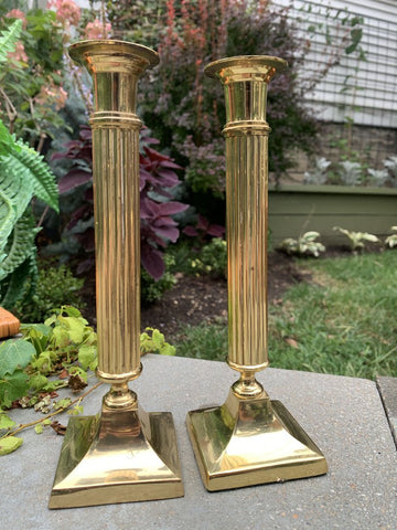 Brass Gold Candlestick Holders