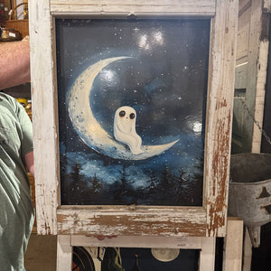 Ghost on moon picture