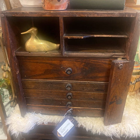 Small Wood Drawer Cabinet as found 14.5W 14D 15H IN STORE PICKUP ONLY