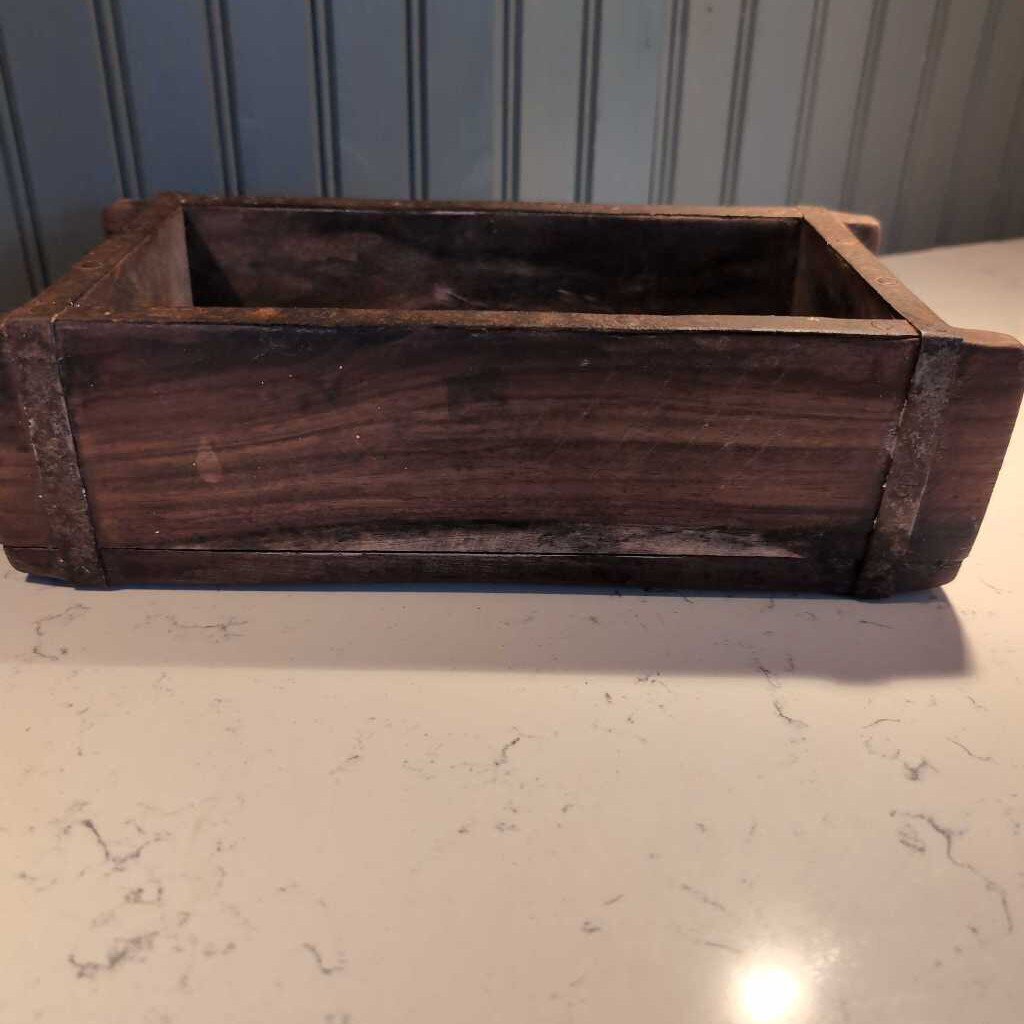 Wooden and Metal Rustic Box. 11x5