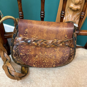 Leather Tooled Purse