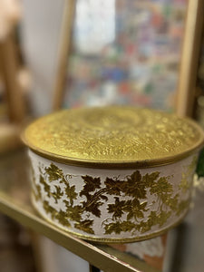 Gold foilage tin