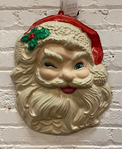 Santa Face Plastic 18" AS IS H2056