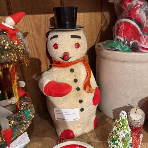 Antique mechanical snowman