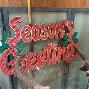 Seasons Greetings Light Up Sign H2041