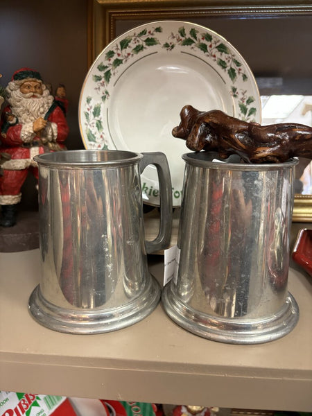 Vintage Leonard Earl of Sheffield Pewter Tank Set 5in
