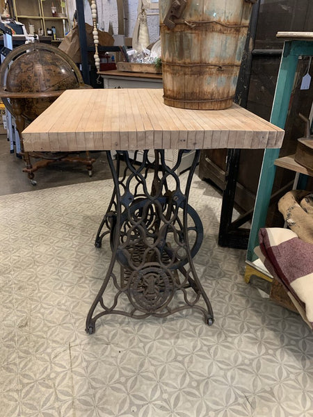 Butcher Block Table Sewing Machine Base~ Pick up in Store~ 29.25" w x 25.25" d x 29.75" t