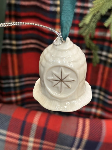 VINTAGE BELEEK BELL ORNAMENT