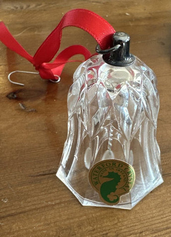 VINTAGE WATERFORD BELL ORNAMENT, AS FOUND