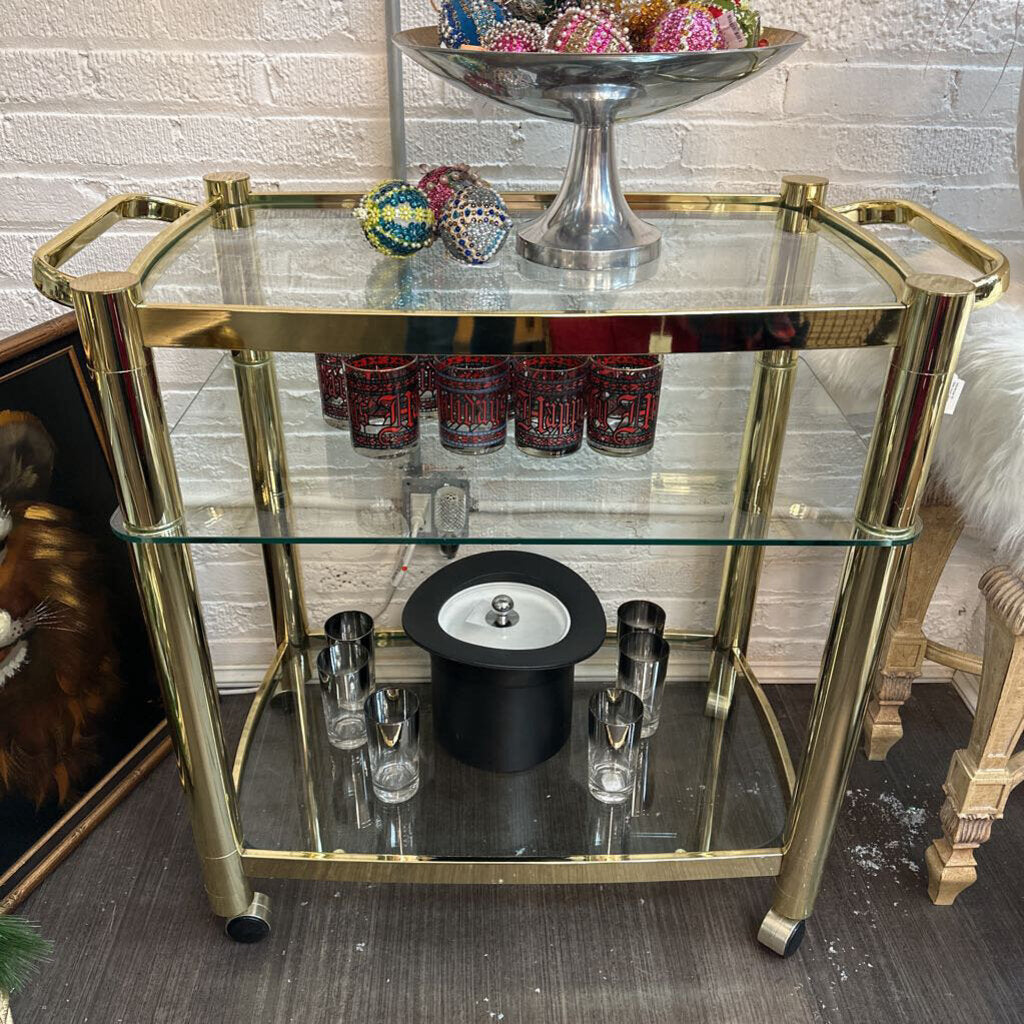 Milo Baugh Style Bar Cart -37x19.5 " In Store Pick Up Only