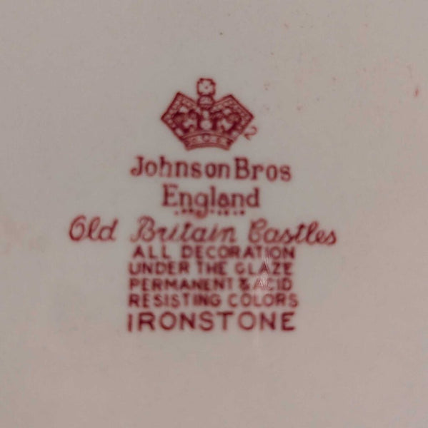 Vintage Johnson Bros Old Britain Castle Square Salad Plate