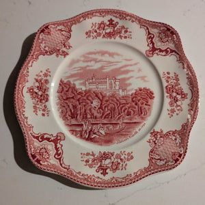 Vintage Johnson Bros Old Britain Castle Square Salad Plate