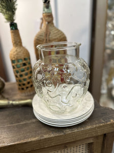 Holiday gingerbread glass jar