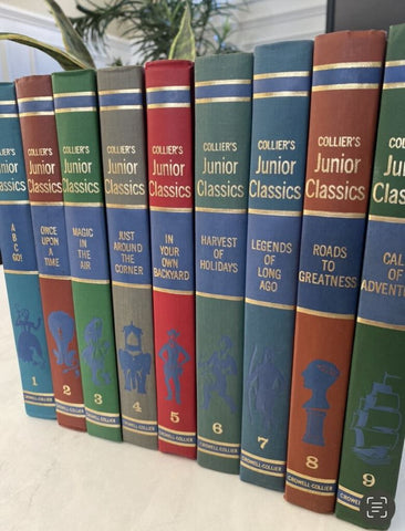 Set of 10 VTG Junior Classics Books 1962