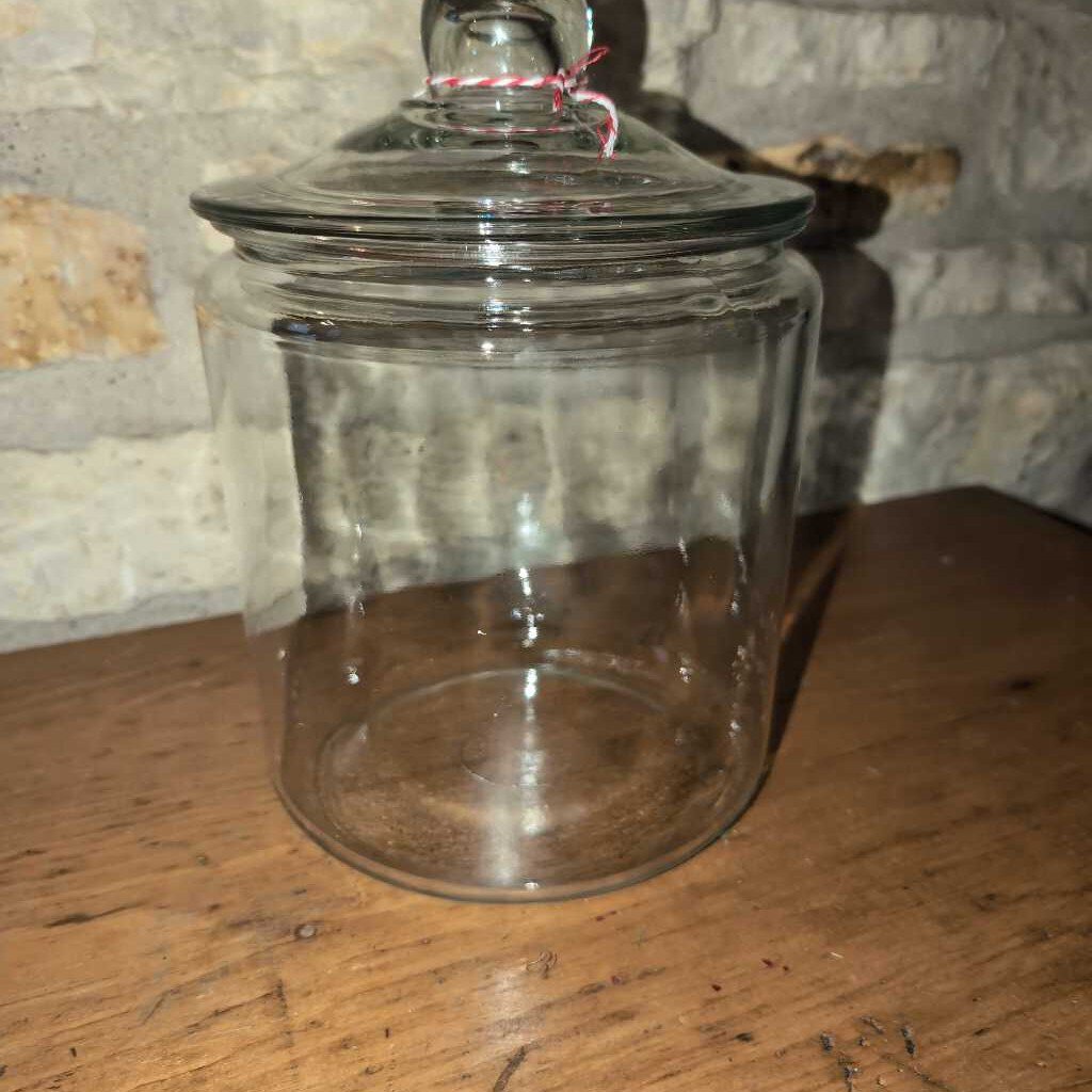 Large Glass Canister Jar w/Lid