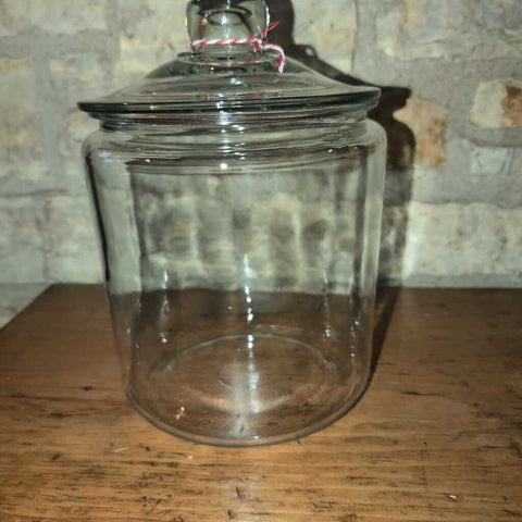 Large Glass Canister Jar w/Lid