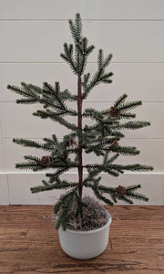 Vintage Milk Glass Mixing Bowl w/Tree