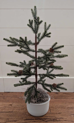 Vintage Milk Glass Mixing Bowl w/Tree