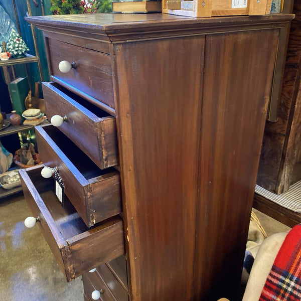 Wood Apothecary Cabinet 18.25W 18.5D 53H IN STORE PICKUP ONLY