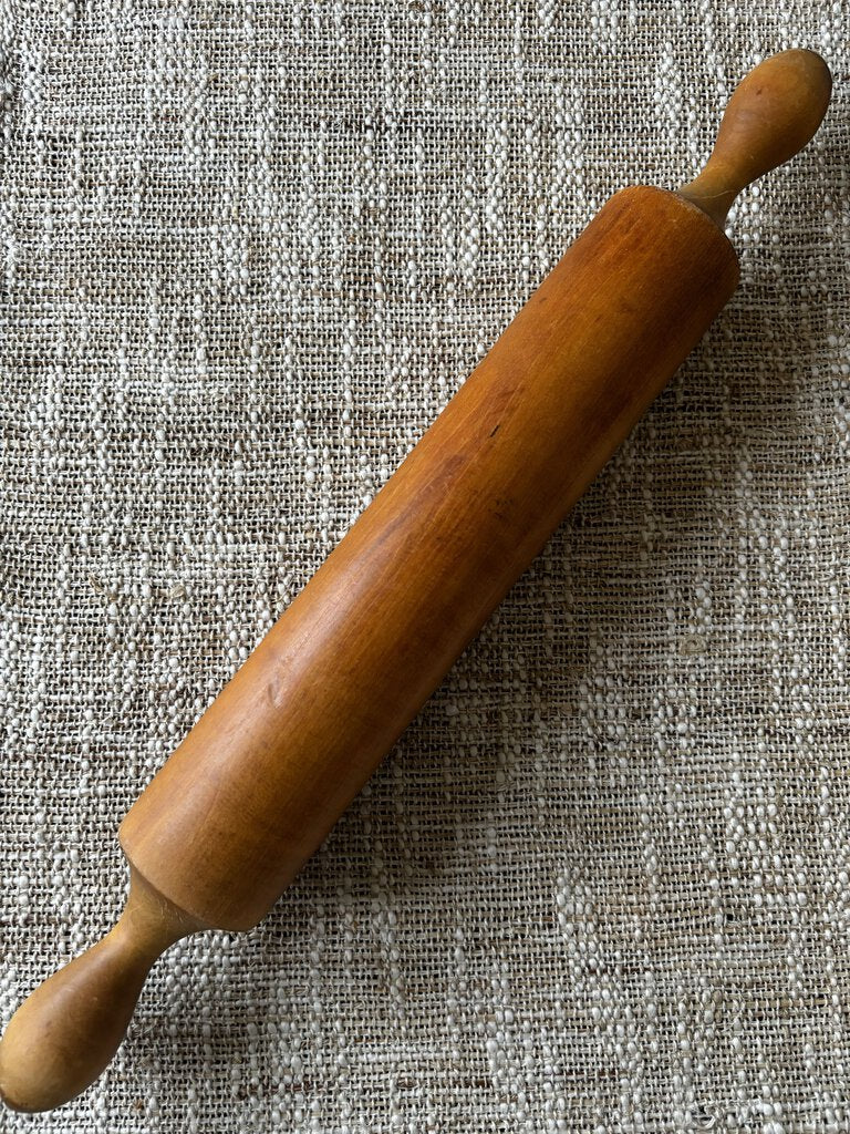 Vintage Maple Wood Rolling Pin 18L