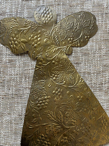 Vintage Brass Hanging Angel