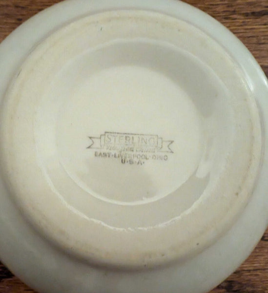 Vintage Sterling Ironstone Cereal Bowl 5-3/4"