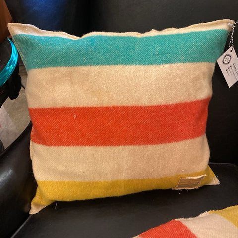 Striped Swiss Cross Pillow