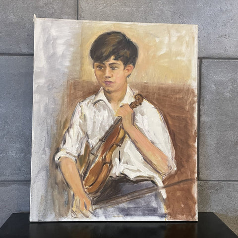 Moxie - Boy and Violin Painting - 20x24