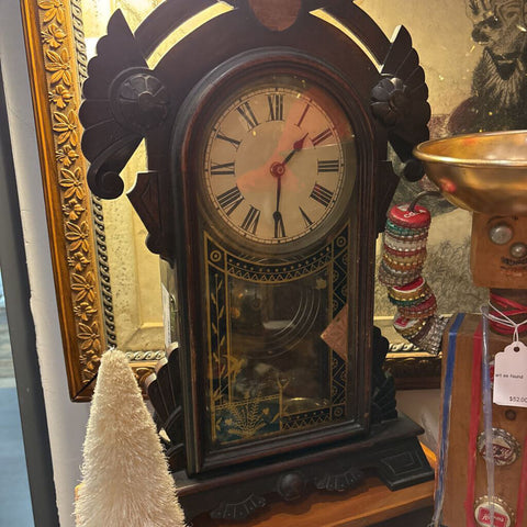 Antique mantle clock as found