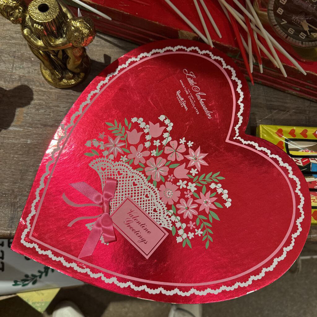 Vintage valentines candy box