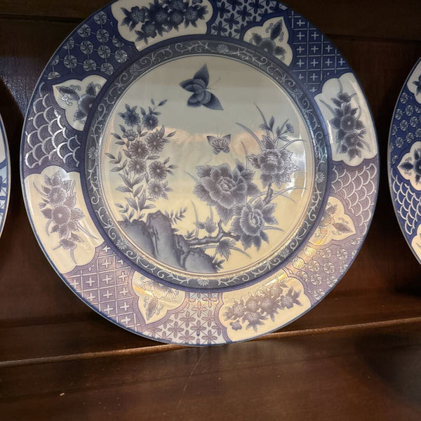 Imari "Blossoms" Blue and White China Set